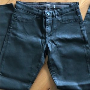 Elie Tahari Azella Jean with leather coating